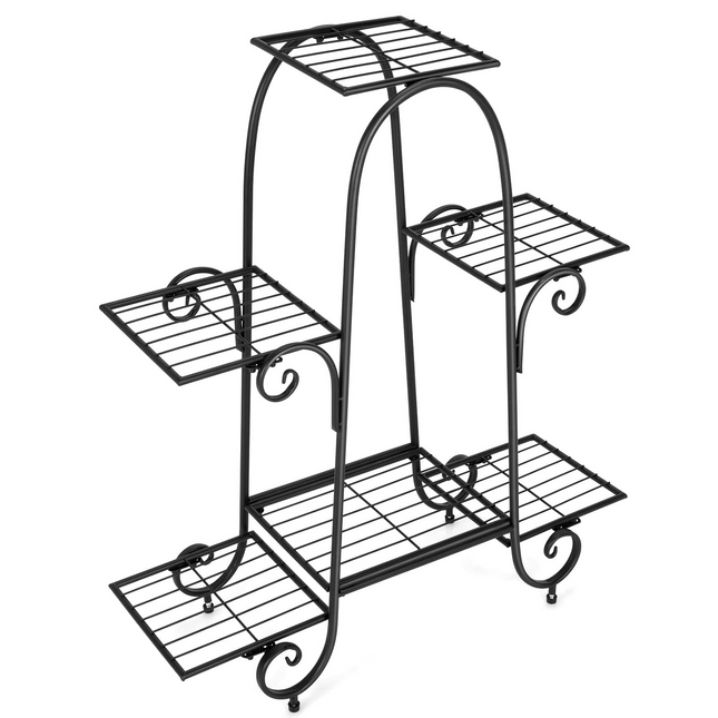 6 Tiers Metal Plant Stand Flower Pots Holder