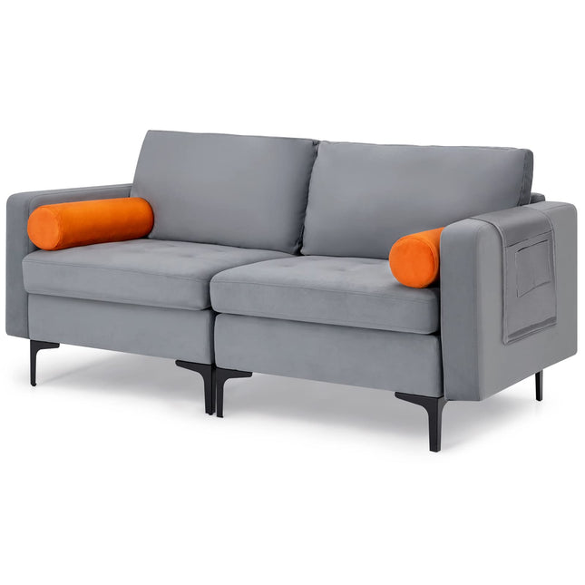 Dreamade 68" Modern Loveseat, 2-Seater Sofa Couch