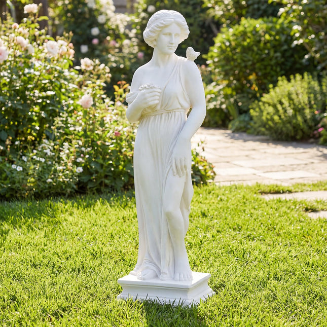 Dreamade 31.5" Greek Goddess Statue with Bird