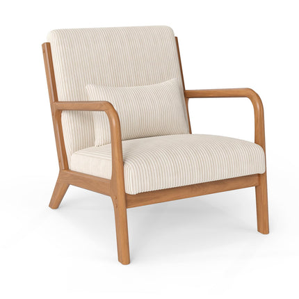 Dreamade Modern Accent Chair Corduroy Upholstered Lounge Chair