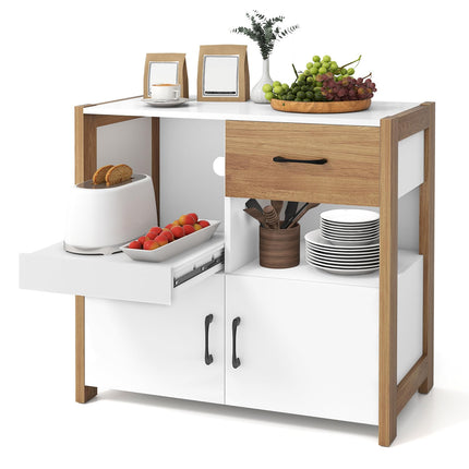 Dreamade Buffet Sideboard with Pull-Out Shelf
