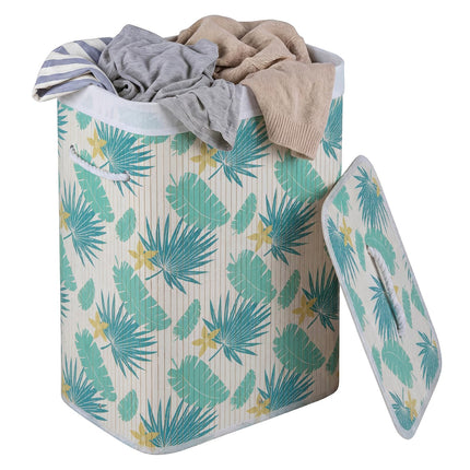 Dreamade 19 Gal Bamboo Laundry Hamper w/Removable Liner & Portable Handles
