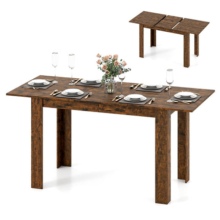 Dreamade 47"-62" Extendable Dining Room Table for 4-8