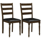Dreamade Wood Dining Chairs Set w/Soft Padded Seat & Ergonomic Backrest