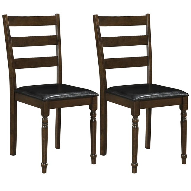 Dreamade Wood Dining Chairs Set w/Soft Padded Seat & Ergonomic Backrest