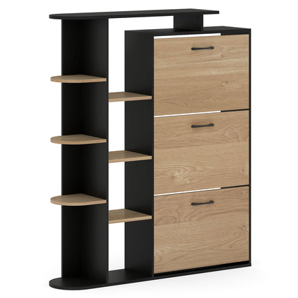 Dreamade Shoe Cabinet with 3 Flip Drawers