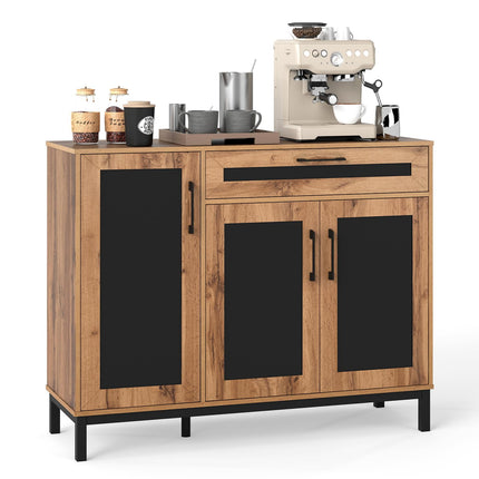 Dreamade 48" Buffet Cabinet with Storage 3-Door Large Farmhouse Sideboard