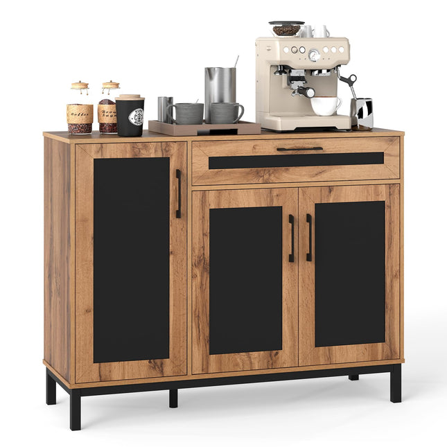 Dreamade 48" Buffet Cabinet with Storage 3-Door Large Farmhouse Sideboard