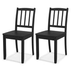 Dreamade Farmhouse Dining Chairs Set of 2/4, Modern Kitchen Chairs w/Rubber Wood Legs & Curved Backrest