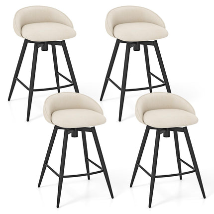 Dreamade Swivel Bar Stools Set of 2/4 25" Counter Height Bar Chairs