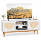 Dreamade TV Stand for TV up to 55”, Television Stand with Open Shelves