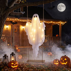 DREAMADE 5FT Halloween Hanging Swing Lighted Swing Ghost Decoration