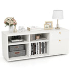 Dreamade TV-Stand for Bedroom Entertainment Center - Modern TV Console Cabinet with 2 Drawers, 4 Compartments