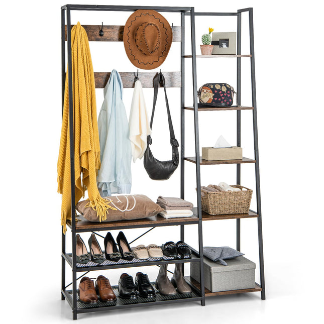 Dreamade Coat Rack with Shoe Bench