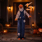 DREAMADE 5.3 FT Animated Halloween Pumpkin Man, Animatronic Prop