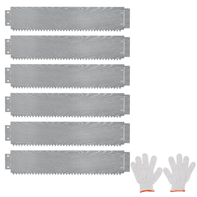 Dreamade 6 Pack Galvanized Steel Landscape Edging
