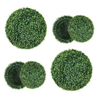 Dreamade 2 PCS 16 Inch Artificial Plant Topiary Ball, Round Faux Boxwood Balls Outdoor, Wedding and Home Décor