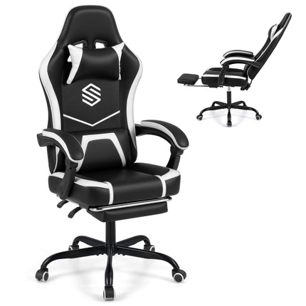 Dreamade Gaming Chair | Height Adjustable Computer Desk Chair with Headrest