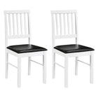 Dreamade Modern Mid Century Dining Room Chairs with Hollowed Backrest