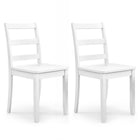 Wood Dining Chairs, White - Dreamade