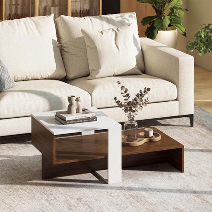 Dreamade 31.5" Small Coffee Table with Storage