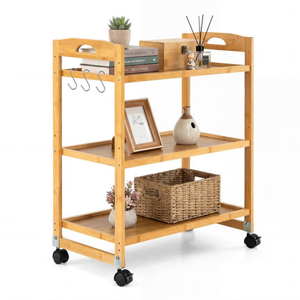 Dreamade 3-Tier Rolling Storage Cart for Living Dining Room