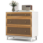 Dreamade 3-Drawer Dresser Chest for Bedroom - Storage Chest of Drawers with Anti-toppling Device