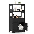 Dreamade Bathroom Storage Cabinet with Open Shelves