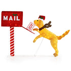 Dreamade 3.5 FT Lighted Dachshund Climbing Mailbox, Pre-Lit Christmas Holiday Decoration