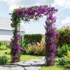Dreamade Metal Garden Arbor with Trellis