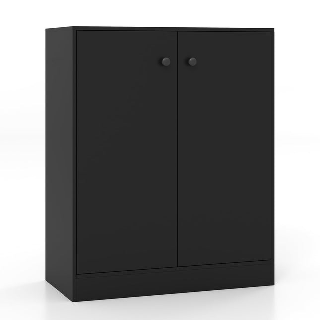 Dreamade 2 Door Storage Base Cabinet - Freestanding Floor Cabinet with 3-Tier Shelf