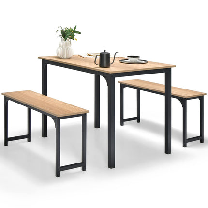 Dreamade Dining Table Set for 4, Industrial Kitchen Table Set
