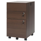 Dreamade 3-Drawer File Cabinet with Wheels Wooden File Organizer