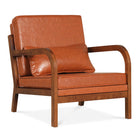 Dreamade Mid-Century Modern Accent Chair with Lumbar Pillow