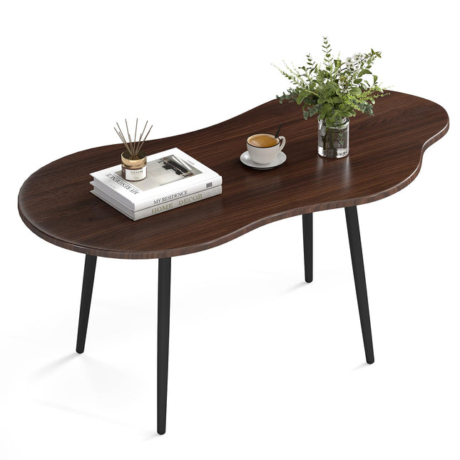 Dreamade Cloud Coffee Table | 39.5" Small Center Table with Metal Frame