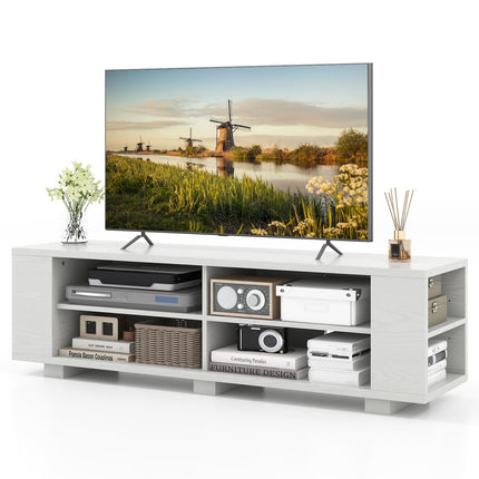 Dreamade TV Stand Entertainment Center - Farmhouse Television Table up to 65 Inches TVs, 7 Colors
