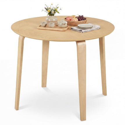 Dreamade 37.5" Wooden Kitchen Table with Solid Rubber Wood Legs