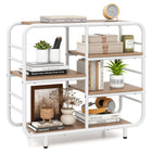 Dreamade 5-Tier Industrial Bookcas Book Shelf Storage Organizer with Metal Frame