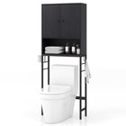 Dreamade Over The Toilet Storage Cabinet - Toilet Shelf Rack with Anti-Tip Device