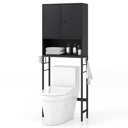 Dreamade Over The Toilet Storage Cabinet - Toilet Shelf Rack with Anti-Tip Device