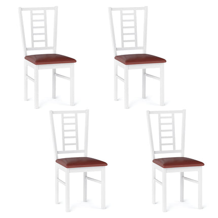 Dreamade Wooden Dining Chairs Set of 2/4 Armless Kitchen Chairs
