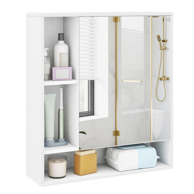 Dreamade Bathroom Wall Mounted Medicine Cabinet w/Single Door
