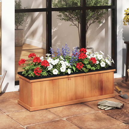 Dreamade Outdoor Raised Garden Bed 28” x 10” x 10” Pine Wood Planter Box