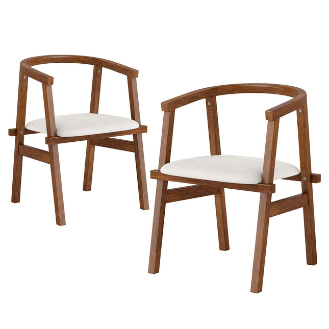 Dreamade 2/4 Wooden Dining Chairs Set