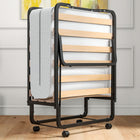 Dreamade Folding Bed with 4 Inch Mattress for Adults, Cot Size Rollaway Bed for Guest, 75