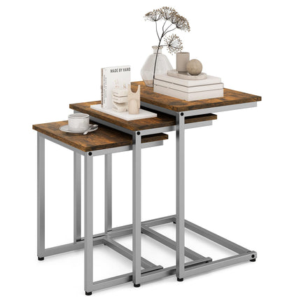 Dreamade Nesting Coffee Table Set of 3