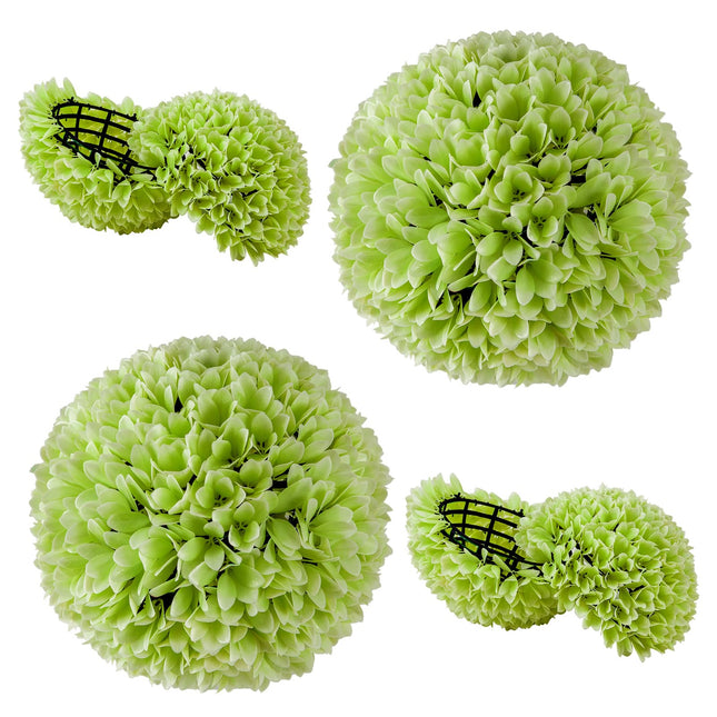Dreamade 11 Inch Topiary Balls Artificial Outdoor Set of 2, Faux Boxwood Ball, Fake Plant Sphere