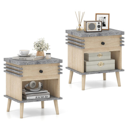 Dreamade Modern Nightstand Set of 1/2