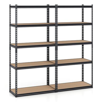 Dreamade 5-Tier Metal Storage Shelves Heavy Duty Garage Shelving Units(1/2/3/4,36" W x 18" D x 72" H)