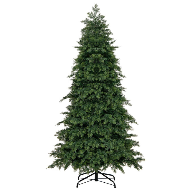 Dreamade 6ft Artificial Christmas Tree, Unlit Green Hinged Xmas Full Tree with 721 Lush Branch Tips